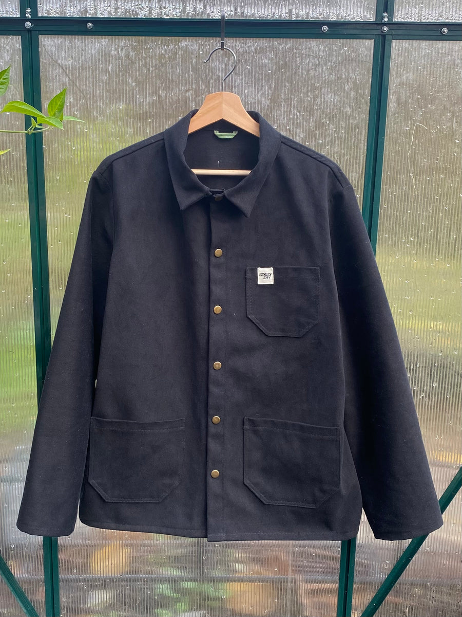 Sanded Twill Jacket - Black