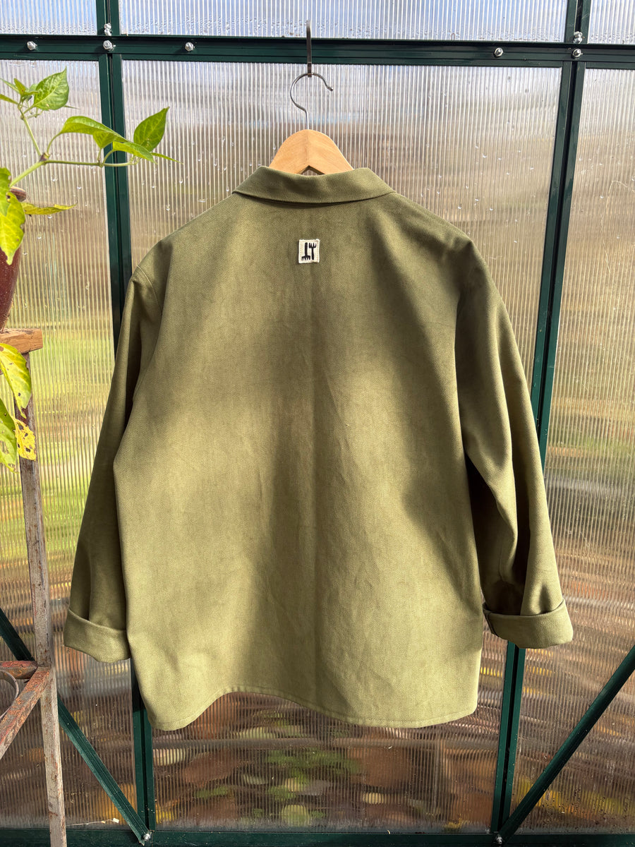 Sanded Twill Jacket - Moss