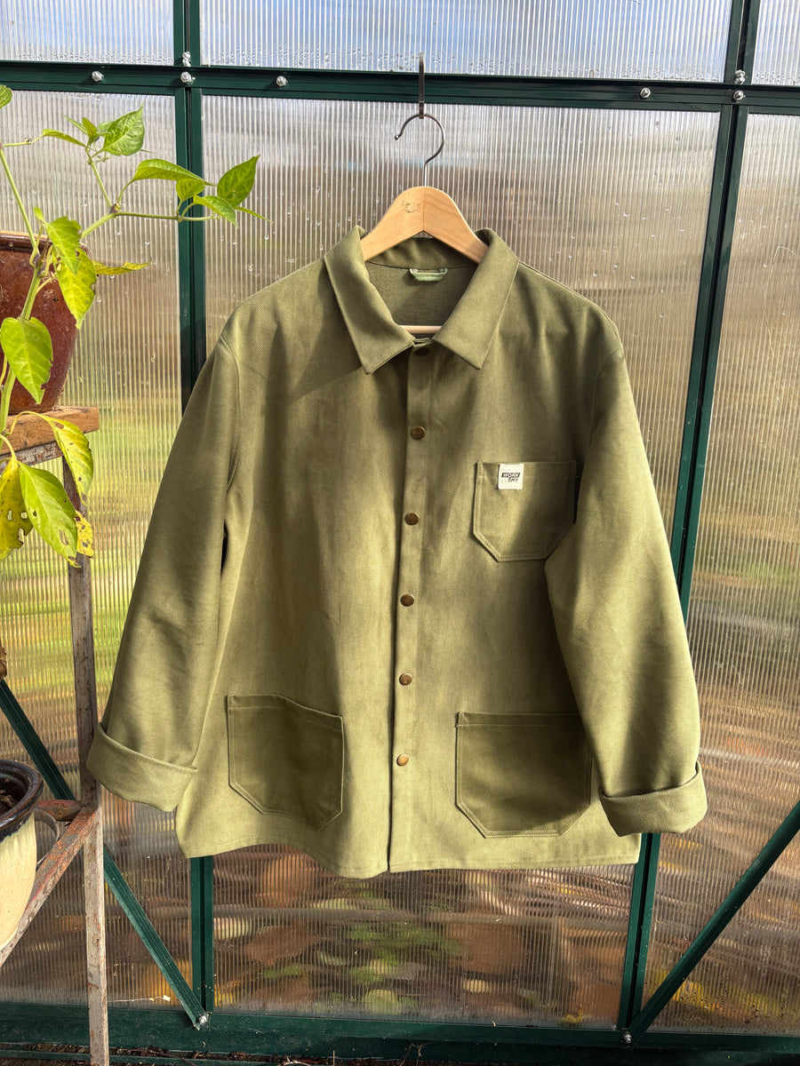 Sanded Twill Jacket - Moss